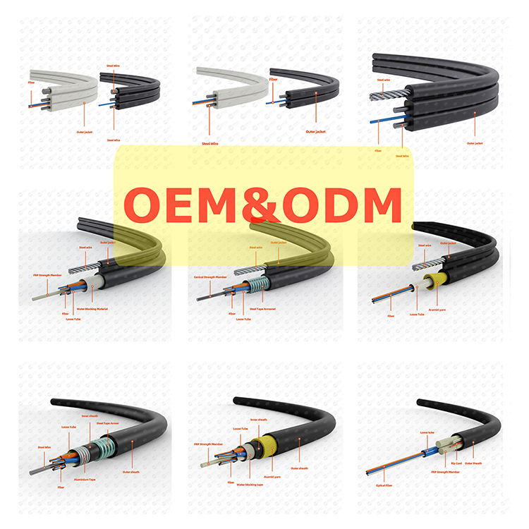 round 3.0mm tight buffered fiber FTTH Drop Cable